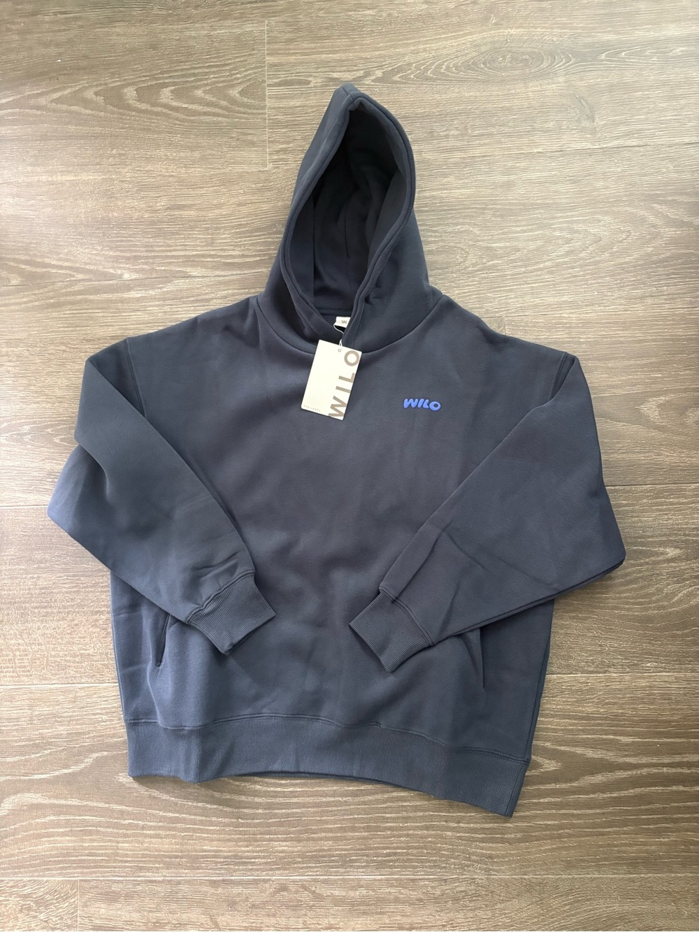 Wilo the Label Wellness Club Hoodie - Size Small NEW! Navy